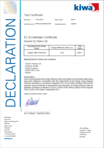 Tucson 8 Metre Oile Boiler Circulating Pump - KIWA Certificate